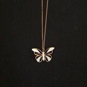 Swarovski crystal butterfly necklace